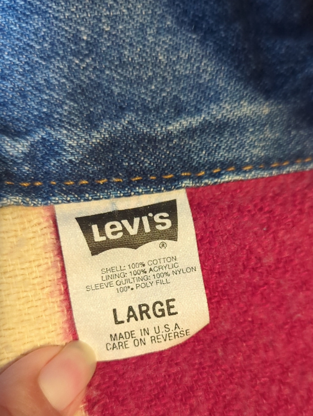 Vintage Levi's Reversible Denim Jacket - Picture 4 of 6